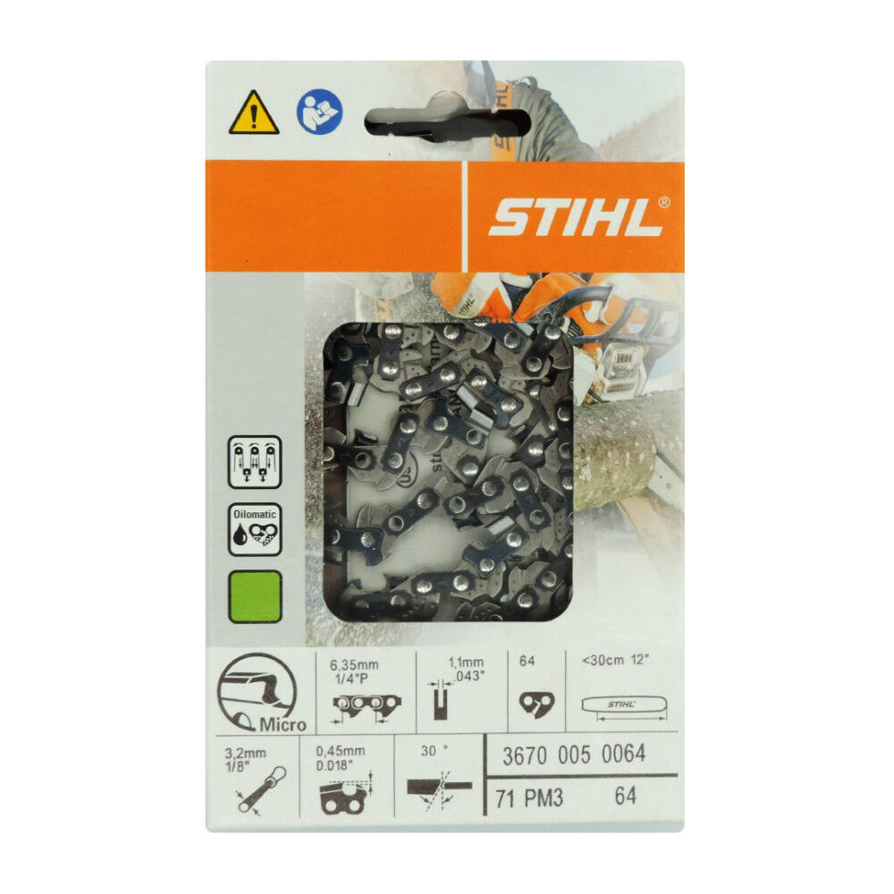 Stihl 12in Oilomatic Picco Micro 3 71PM3-64 Saw Chain, large image number 2