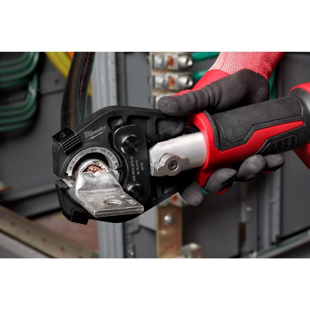 Milwaukee M18 FORCE LOGIC 600 MCM Crimper & M18 REDLITHIUM HIGH OUTPUT XC5 Battery, large image number 8