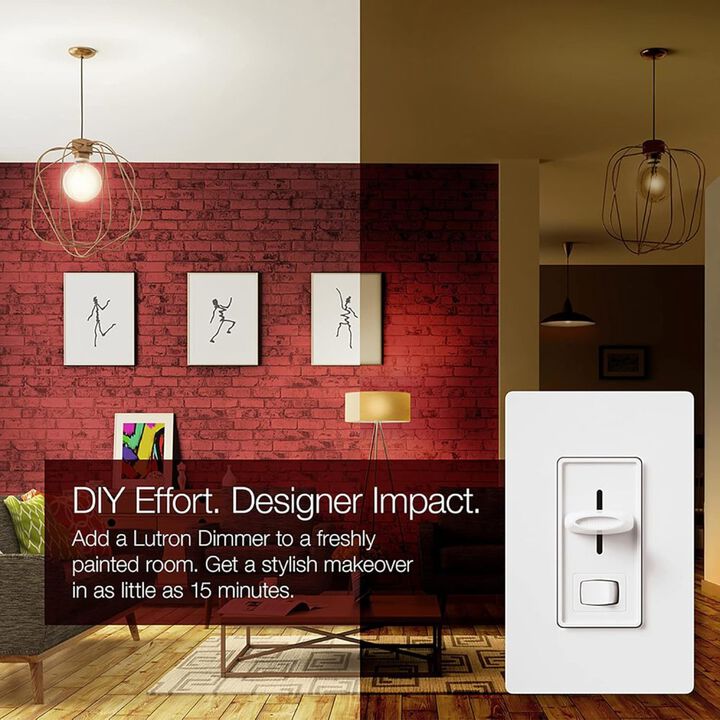 Lutron Skylark LED+ 120V 150W 3-Way Dimmer W/Rocker Switch, large image number 6