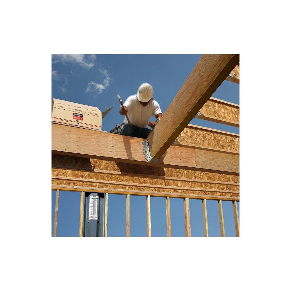 Simpson Strong-Tie 12 Gauge Galvanized Heavy Girder Joist Hanger with 20ct SD10212 Screws, large image number 5