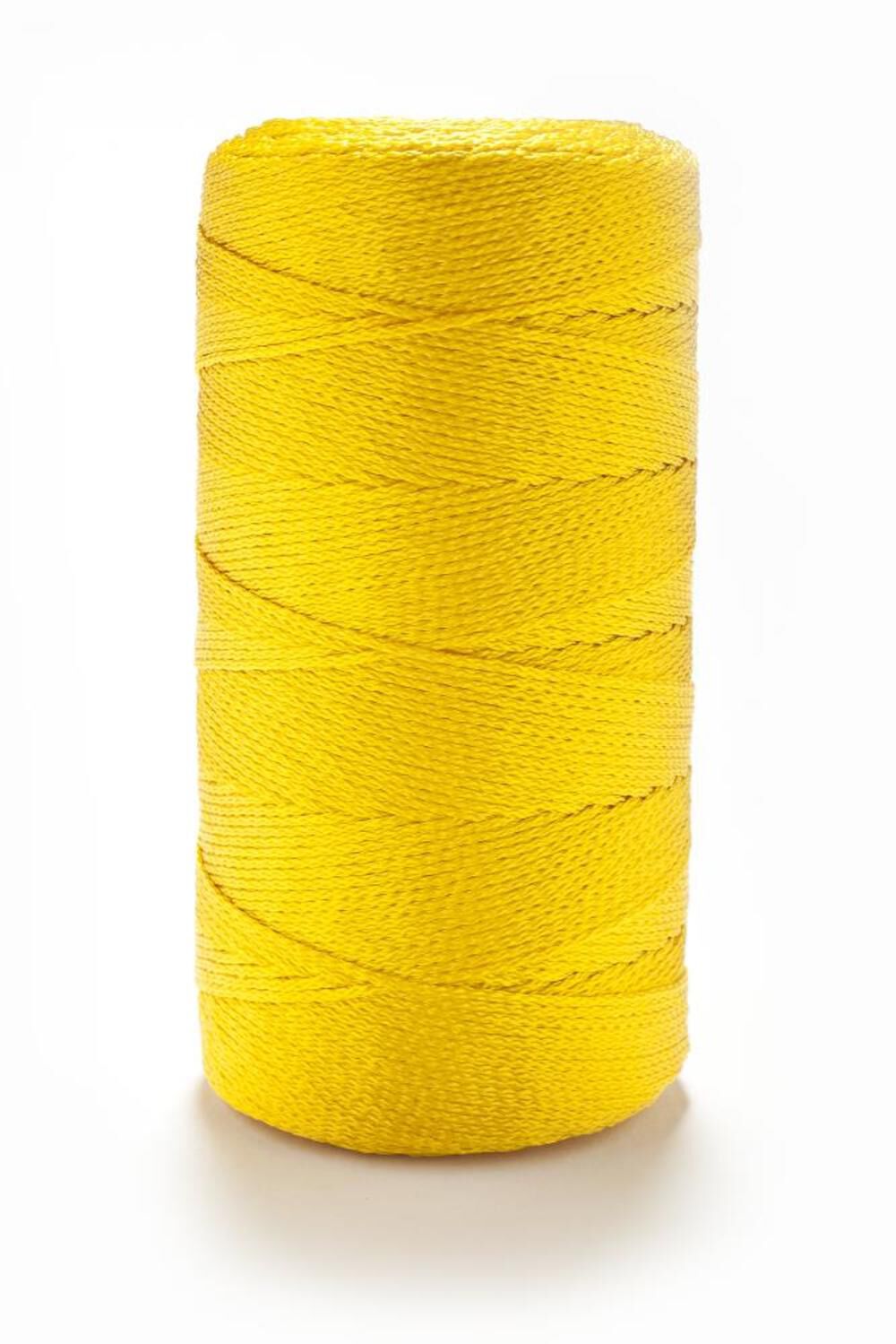 Erin Rope Braided Yellow Nylon Seine Twine #18 x 500', large image number 1