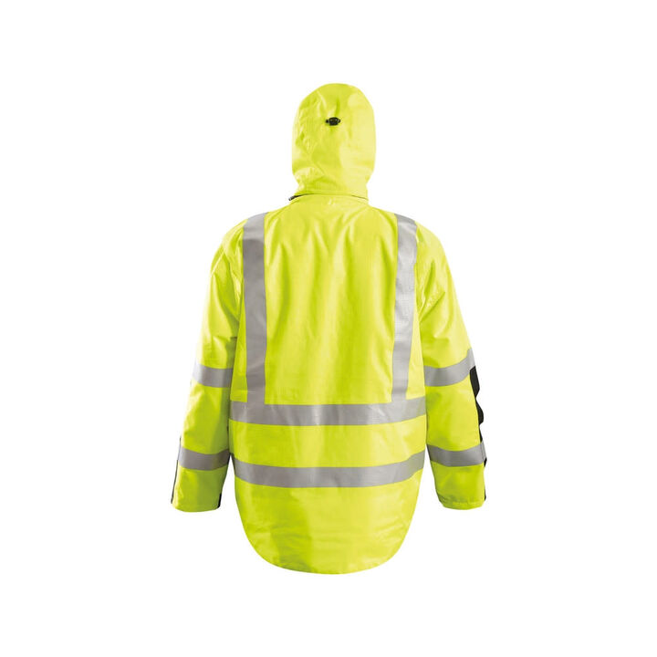 Occunomix Hi-Vis Orange Class 3 Value Black Bottom Bomber Jacket Large, large image number 1