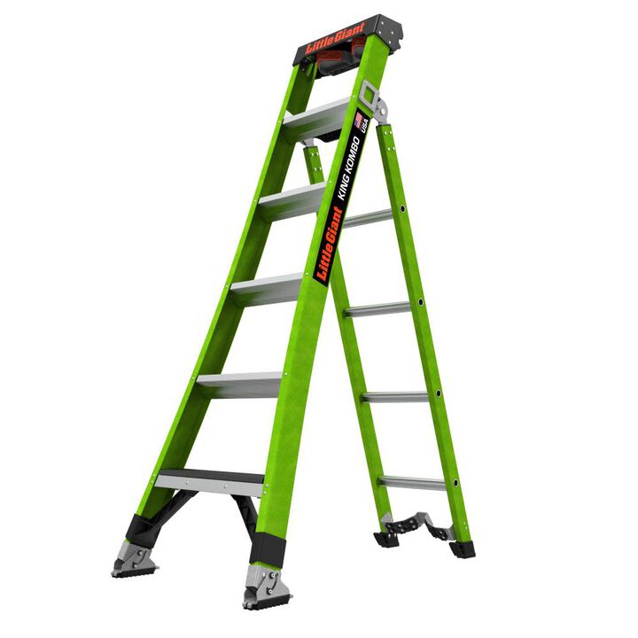 Little Giant Safety KING KOMBO Ladder Technical 6' ANSI Type IAA 375 lb