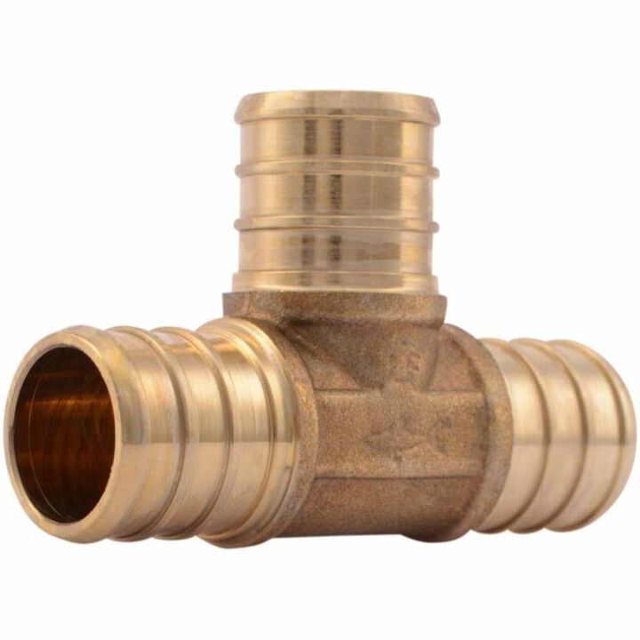 Sharkbite 3/4in x 3/4in x 3/4in PEX Brass Crimp Tee