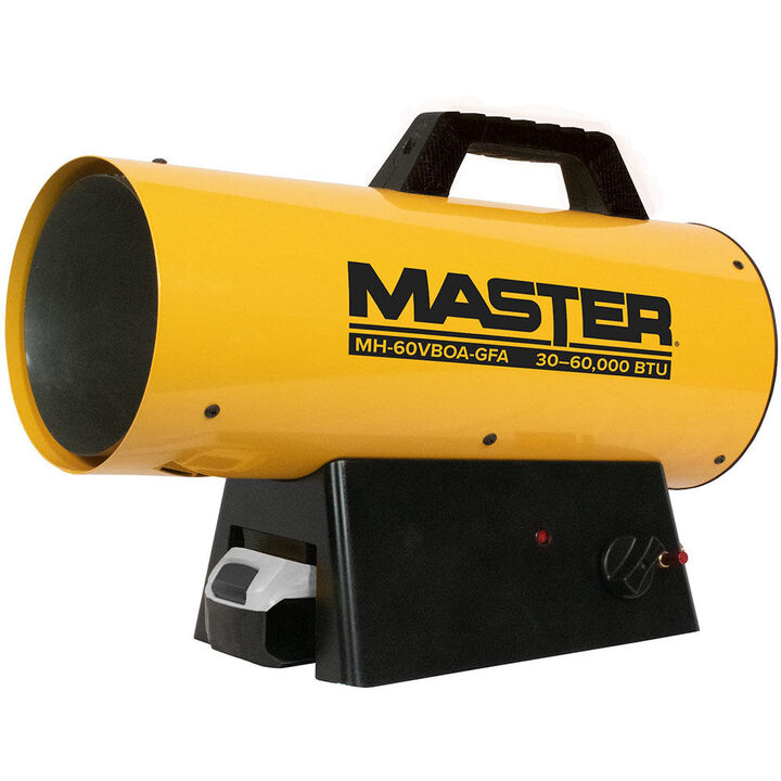 Master Forced Air Heater Liquid Propane Battery Operated 60000 BTU Variable Output (Bare Tool)