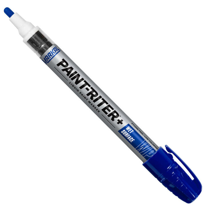 Markal Paint-Riter+ Wet Surface Liquid Paint Marker, Blue