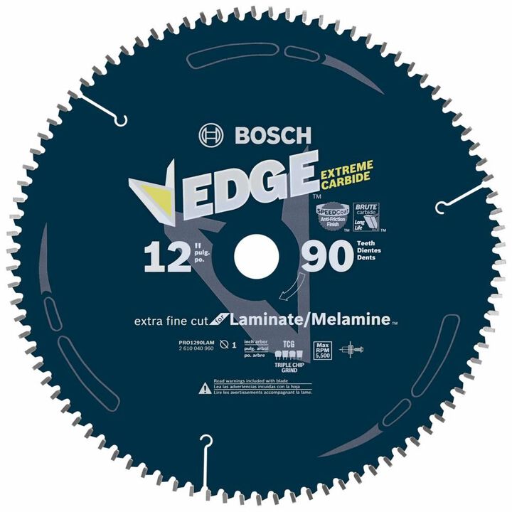 Bosch 12 Inch 90 Tooth Edge Circular Saw Blade for Laminate