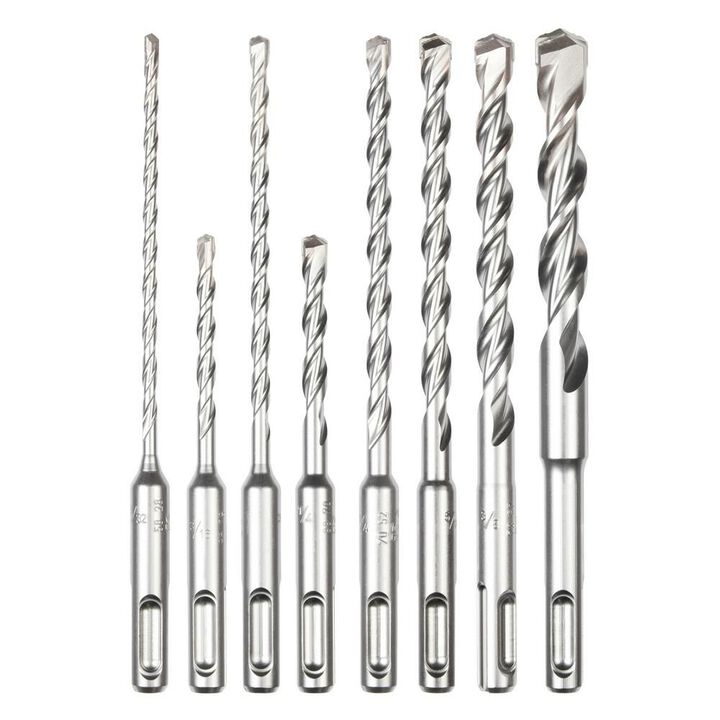 Milwaukee SDS Plus M/2 2 Cutter Drill Bit Kit 8pc