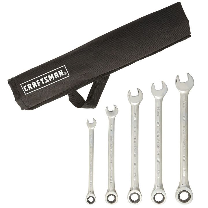 CRAFTSMAN Metric Ratcheting Wrench Set, 5 Piece