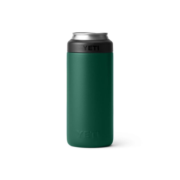 YETI Rambler 12 Oz Colster Slim Can Cooler Black Forest Green, large image number 1