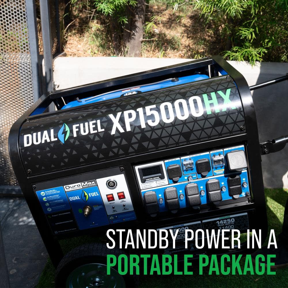 Duromax 15,000 Watt Tri-Fuel 49-State Portable Generator with CO Alert, large image number 13