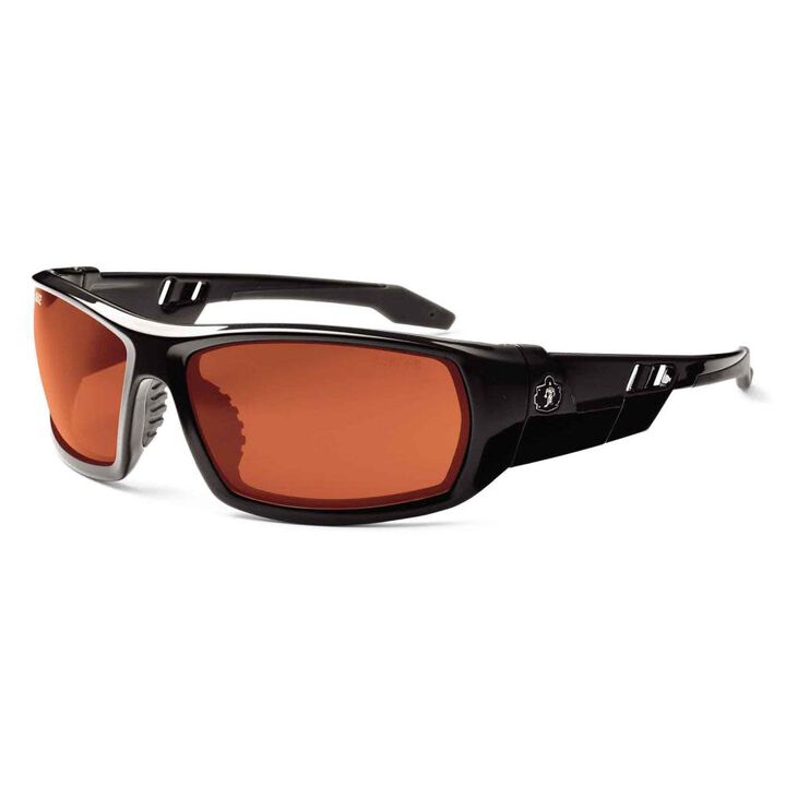 Ergodyne Skullerz Odin Safety Glasses Polarized Copper Lens Black Frame