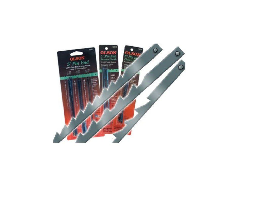 Olson Saw Company 5 In. Pin End Scroll Saw Blades Assortment, large image number 2