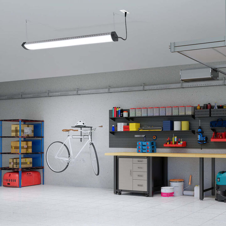 Feit Electric 4 Ft. Length 120V 120W 12000 Lumens High Output LED Shop Light Black, large image number 3