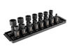 Tekton 3/8 Inch 6 Point U-Joint Impact Socket Set, 15 Pieces (1/4-1 Inch), small image number 2
