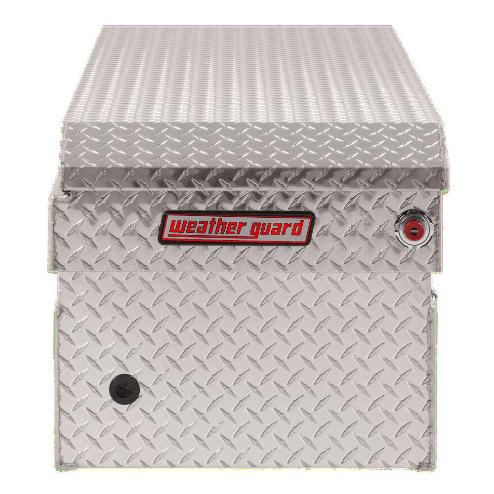 Weather Guard Saddle Truck Tool Box Aluminum Full Standard Clear, large image number 4