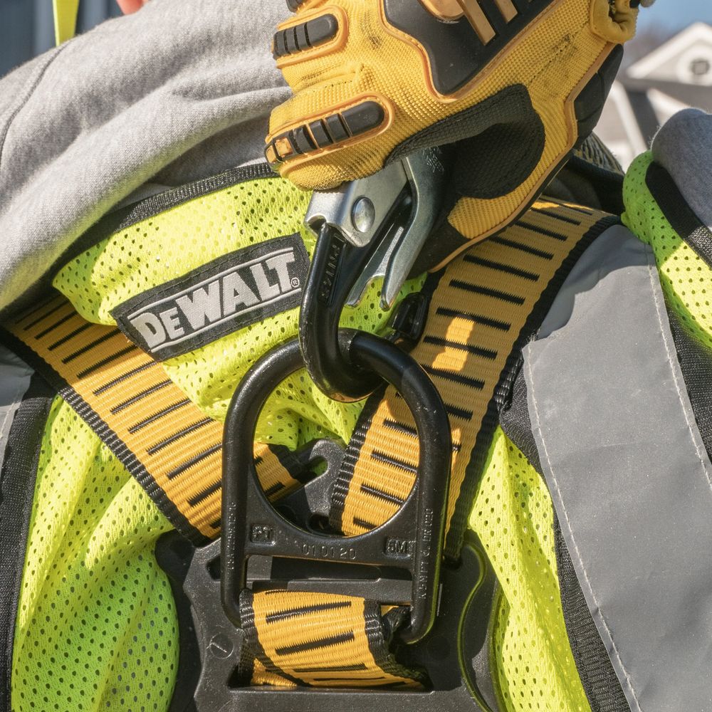 DEWALT 6 ft Internal Energy Absorber Twin Leg Lanyard with Snap Hook, large image number 2