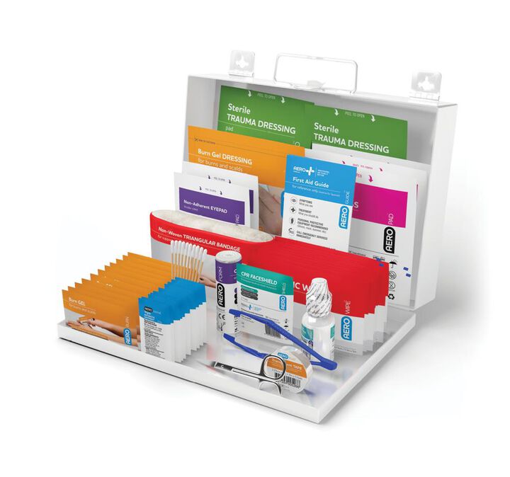 Aero Healthcare SUREFILL 25 Series All Purpose First Aid Kit - Metal Case
