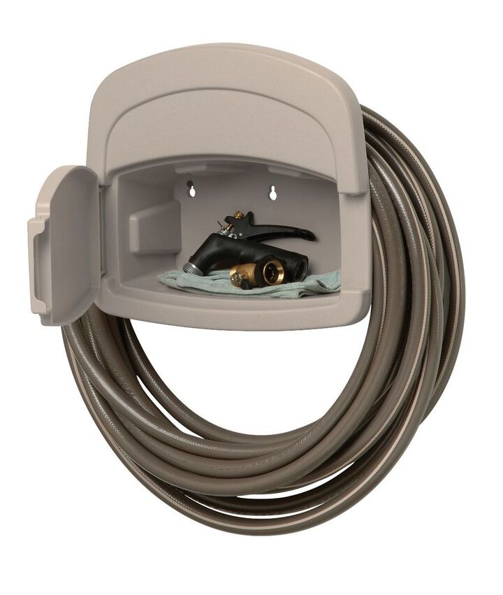 Suncast 150 Ft. 5/8 Inch Vinyl Hose Hanger, Light Taupe, large image number 1