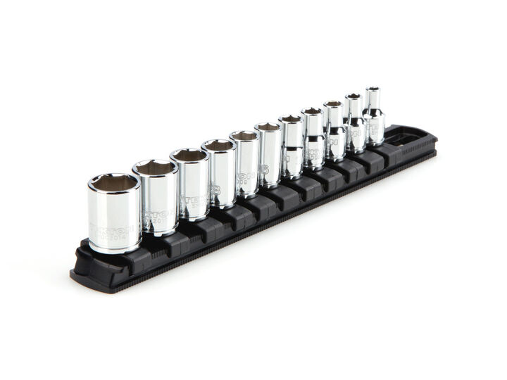 Tekton 1/4 Inch 6 Point Socket Set, 11 Pieces (5/32-9/16 Inch)