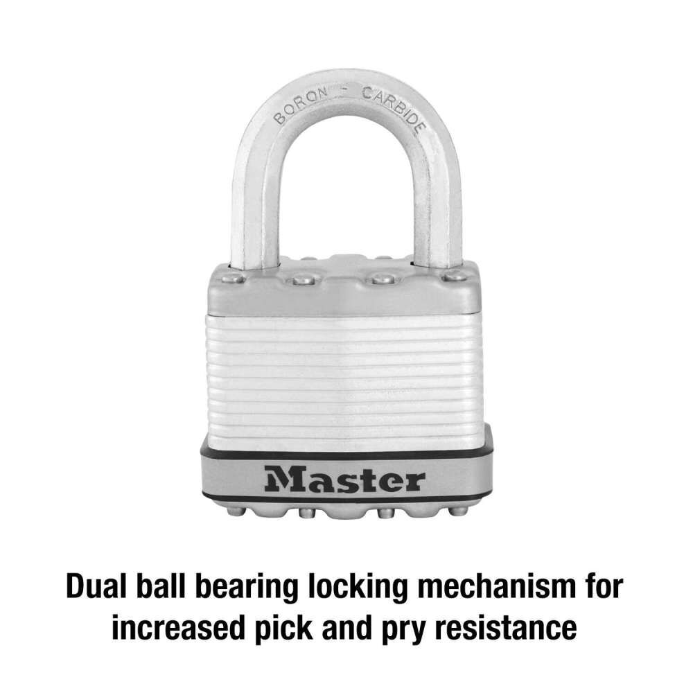 Master Lock Padlock 2 1/8in Laminated Steel Keyed Alike 2pk, large image number 4