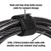 Master Lock 3/8 Inch x 72 Inch Vinyl Steel Adjustable Locking Cable with Key, small image number 3