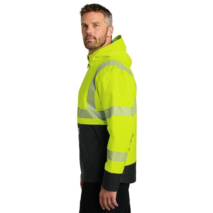 Carhartt Midweight Class 3 Jacket, Hi-Vis Bright Lime, 2X, large image number 3