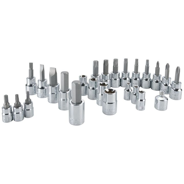 CRAFTSMAN Bit Socket And External Torx Socket Set, 25 Piece