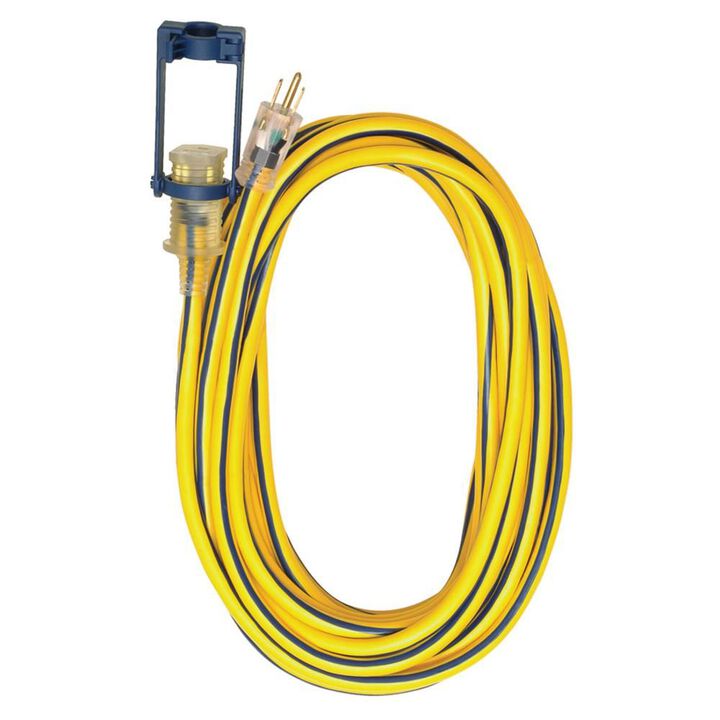 Voltec 25 Ft. 15-Amp 300-Volt 12-Gauge Yellow Outdoor Extension Cord