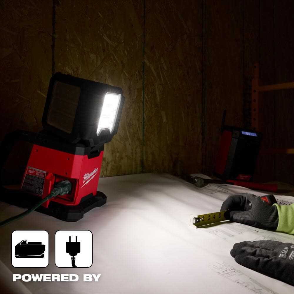 Milwaukee M18 ROVER Dual Power Triple-Panel Flood & Area Light (Bare Tool), large image number 6