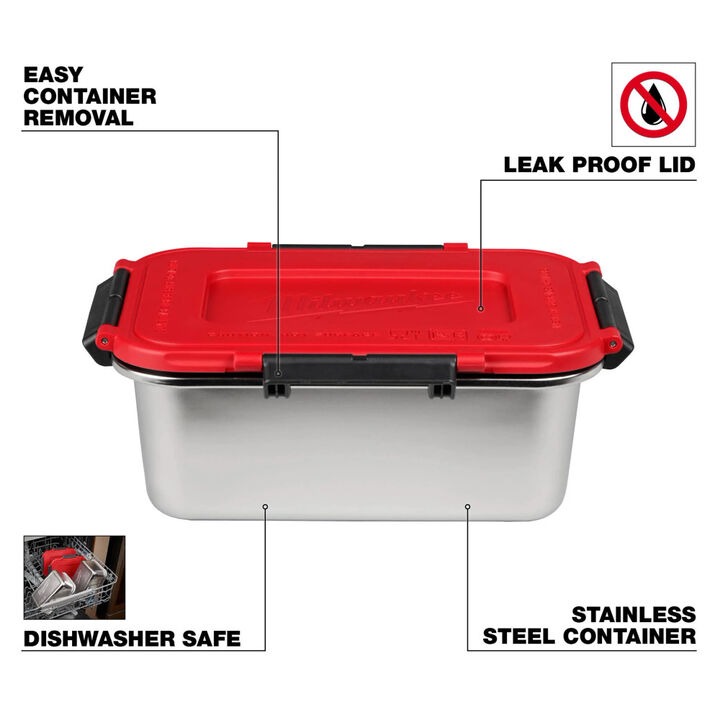 Milwaukee M18 Jobsite Lunch Warmer (Bare Tool) with PACKOUT Compatibility and REDLITHIUM HIGH OUTPUT XC5 Battery Bundle, large image number 17