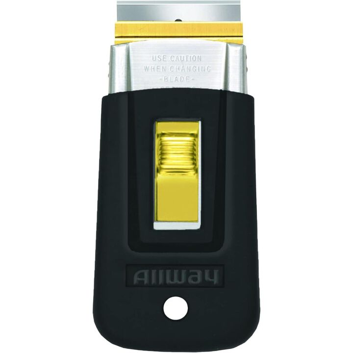 Allway Tools Soft Grip Steel Safety Glass Scraper with 5 Blades