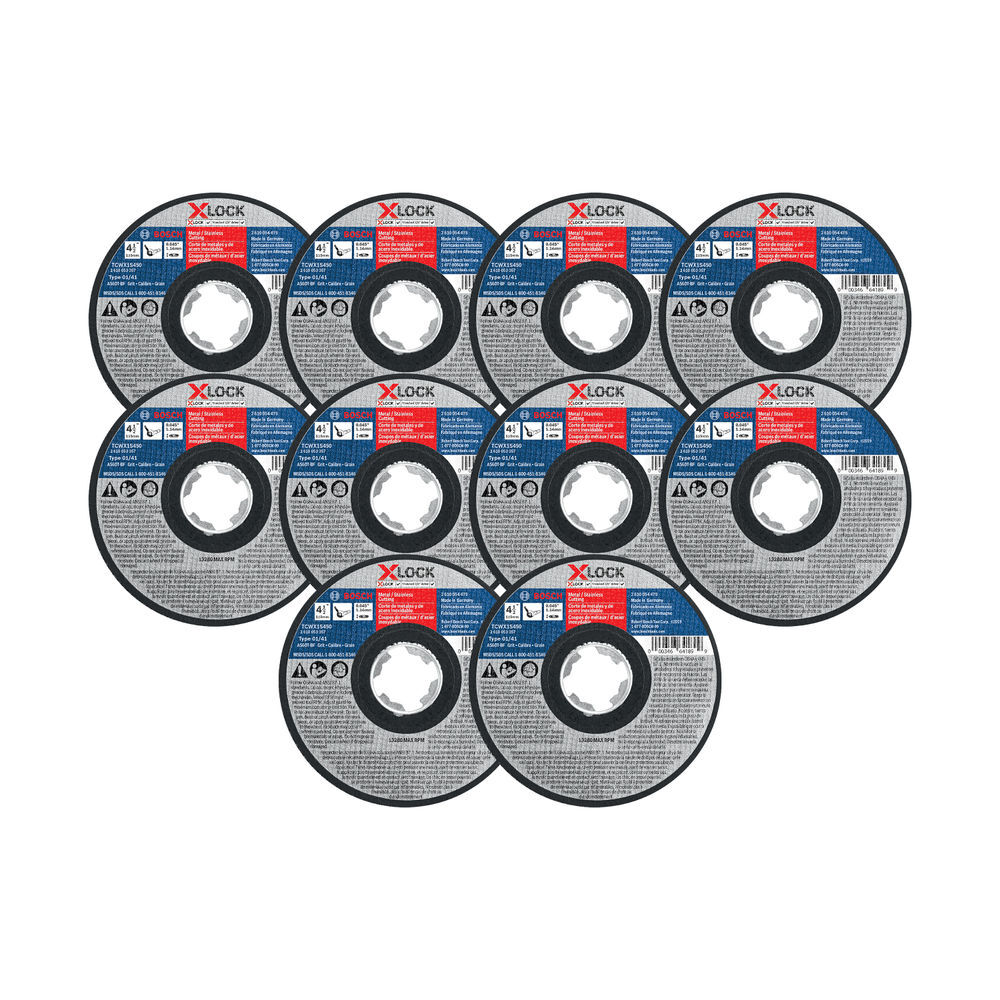 Bosch X-LOCK Metal Cutting Wheels, 10 Pieces, large image number 1