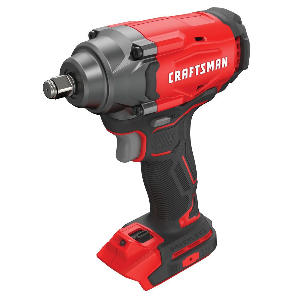 CRAFTSMAN V20 1/2 Inch Drive Brushless Impact Wrench (Bare Tool), large image number 7