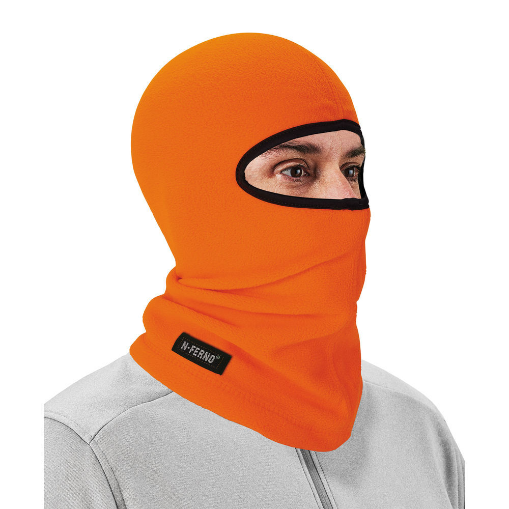 Ergodyne N-Ferno 6821 Orange Balaclava Face Mask - Fleece, large image number 1
