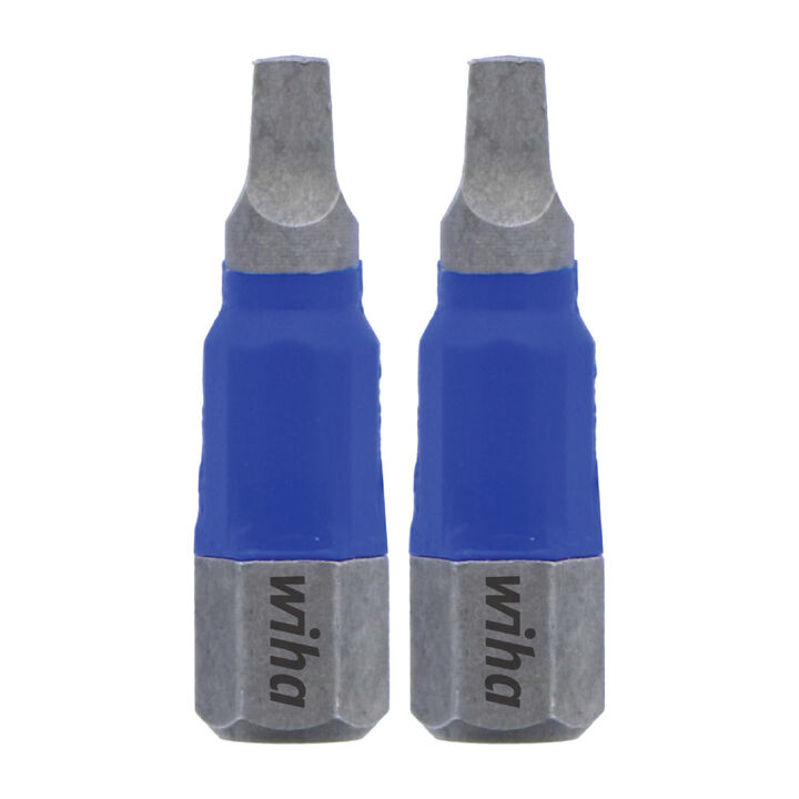 Wiha TerminatorBlue Impact Bit 1in Square #2 2pk