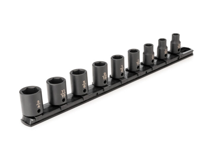 Tekton 3/8 Inch 6 Point Impact Socket Set, 9 Pieces (5/16-3/4 Inch), large image number 1