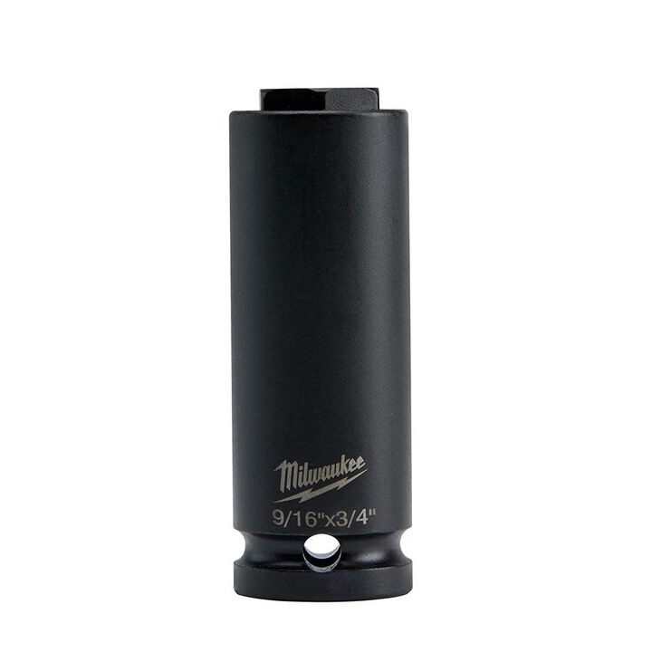 Milwaukee SHOCKWAVE Lineman's 6PT 9/16 in. x 3/4 in. 2-in-1 Socket