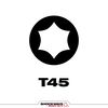 Milwaukee SHOCKWAVE Impact Duty 2" T45 Impact Bits 2Pk, small image number 2