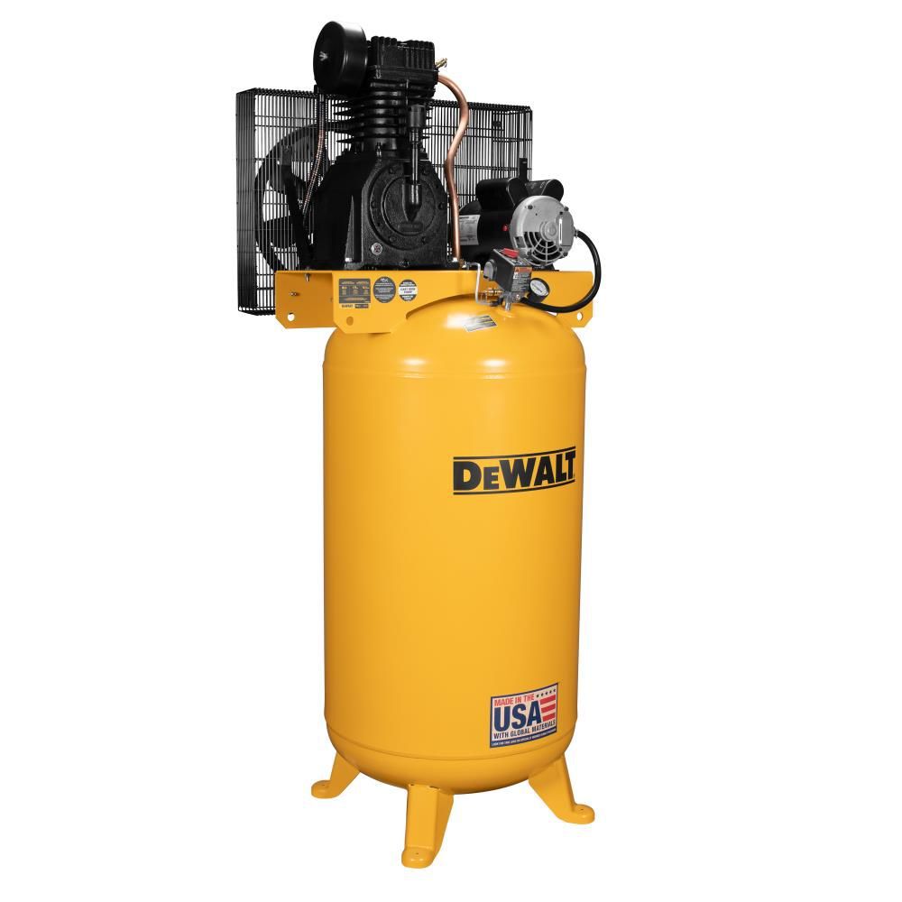 DEWALT 80 Gallon Vertical Two Stage 5.0 HP 175 PSI Stationary Air Compressor, large image number 2