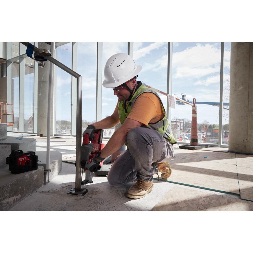 Milwaukee BOLT Gray Full Brim Vented Safety Helmet Type 2 Class C & Cooling Fan Bundle, large image number 8
