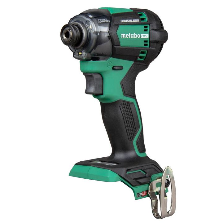 Metabo HPT 18V MultiVolt Impact Driver Triple Hammer Bolt (Bare Tool) & 2pk Magnetic Driver Bits No. 2 Square Bundle, large image number 7