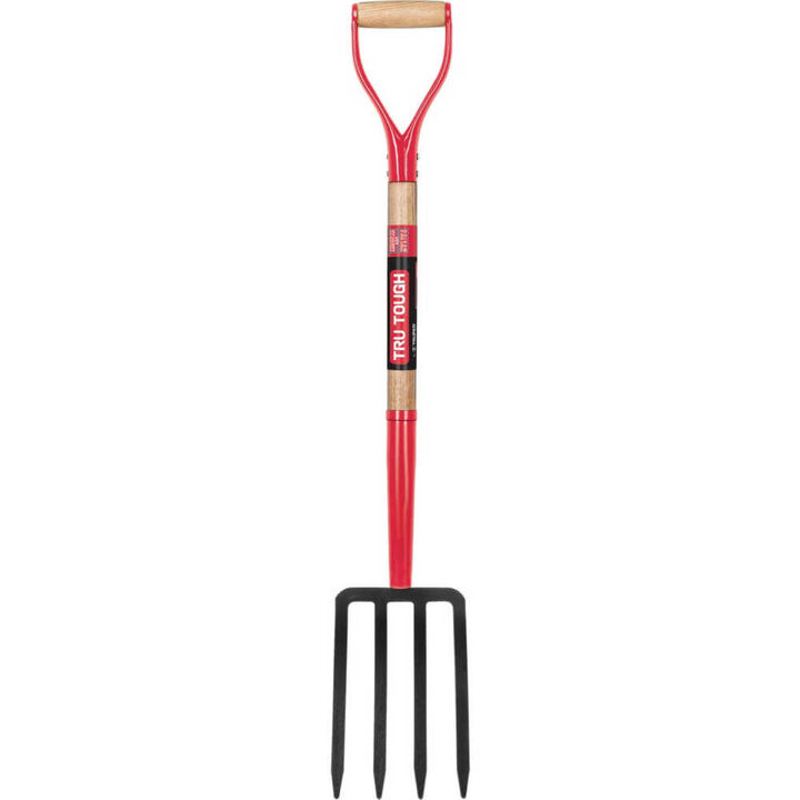 Truper Tru Tough Spading Fork 4 Tine Forged Steel Head, large image number 1