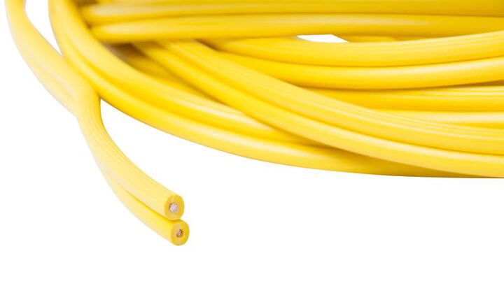 Bergen Industries 50 ft. 14/2 Flat Wire 5-Lamp Plastic Cage Temporary Light Stringer 10 ft. Centers Yellow, large image number 4