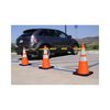 Vizcon Adjustable 4-6 Foot Retractable Cone Bar with Yellow with Black & 2 36 Inch Enviro-Cone with Collars, small image number 4