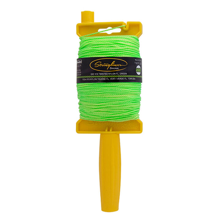 Stringliner Original Braided Fluorescent Green 500 ft with Reel