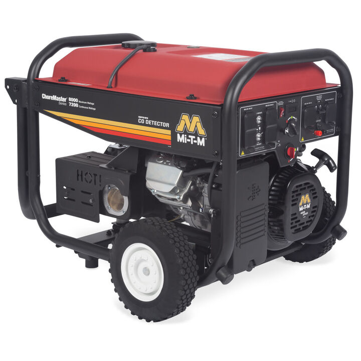 Mi T M 8,000 Watt Gas Powered 50-State Portable Inverter Generator with CO Detector