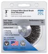 Pferd P.O.P. 3in Mtd Flared Cup Brush - .014 CS Wire 1/4in Shank, small image number 1