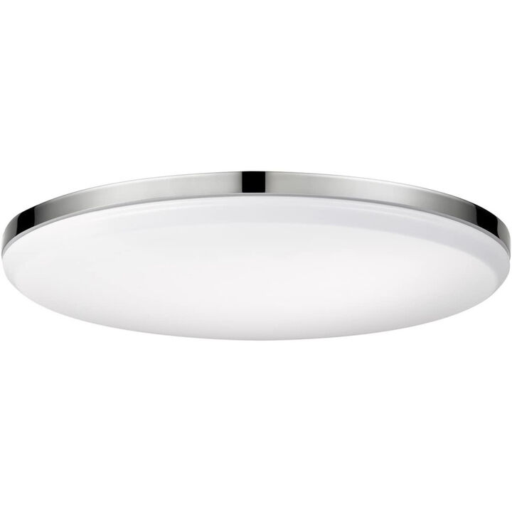 Globe Electric Ellington Integrated LED Ceiling Light Chrome 28W
