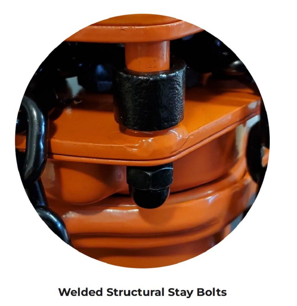 Atlas Lifting and Rigging TCH 3 Ton Chain Hoist 6600 lbs 10 Ft. Lift, large image number 4